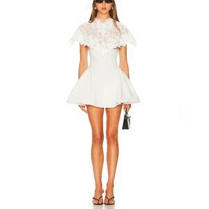 Helsa The Mademoiselle Mini Dress in Ivory